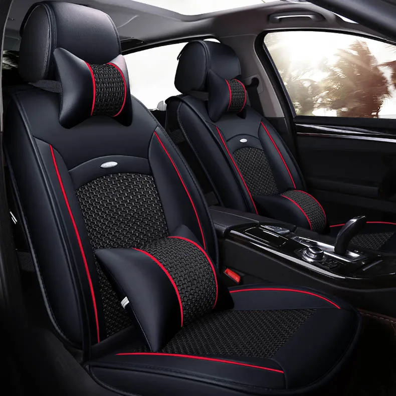 Универсальный чехол для автомобильных сидений кожаный Skoda Octavia Superb Rapid Yeti peugeot