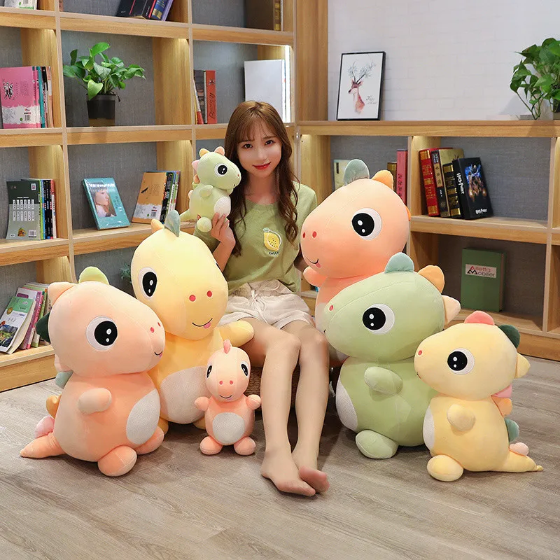 

Новое поступление, плюшевая кукла с милым динозавром 25-75 см, Мультяшные мягкие игрушки-животные для детей, детская подушка, домашний декор, п...