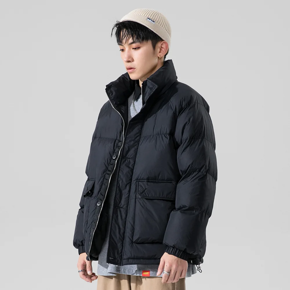 

2021 Winter Brand Mens Clothing Coats Male Fashion Long Slim Fit Pocket Oversize Casual Hooded Outerwear Parka Jacket M-4XL
