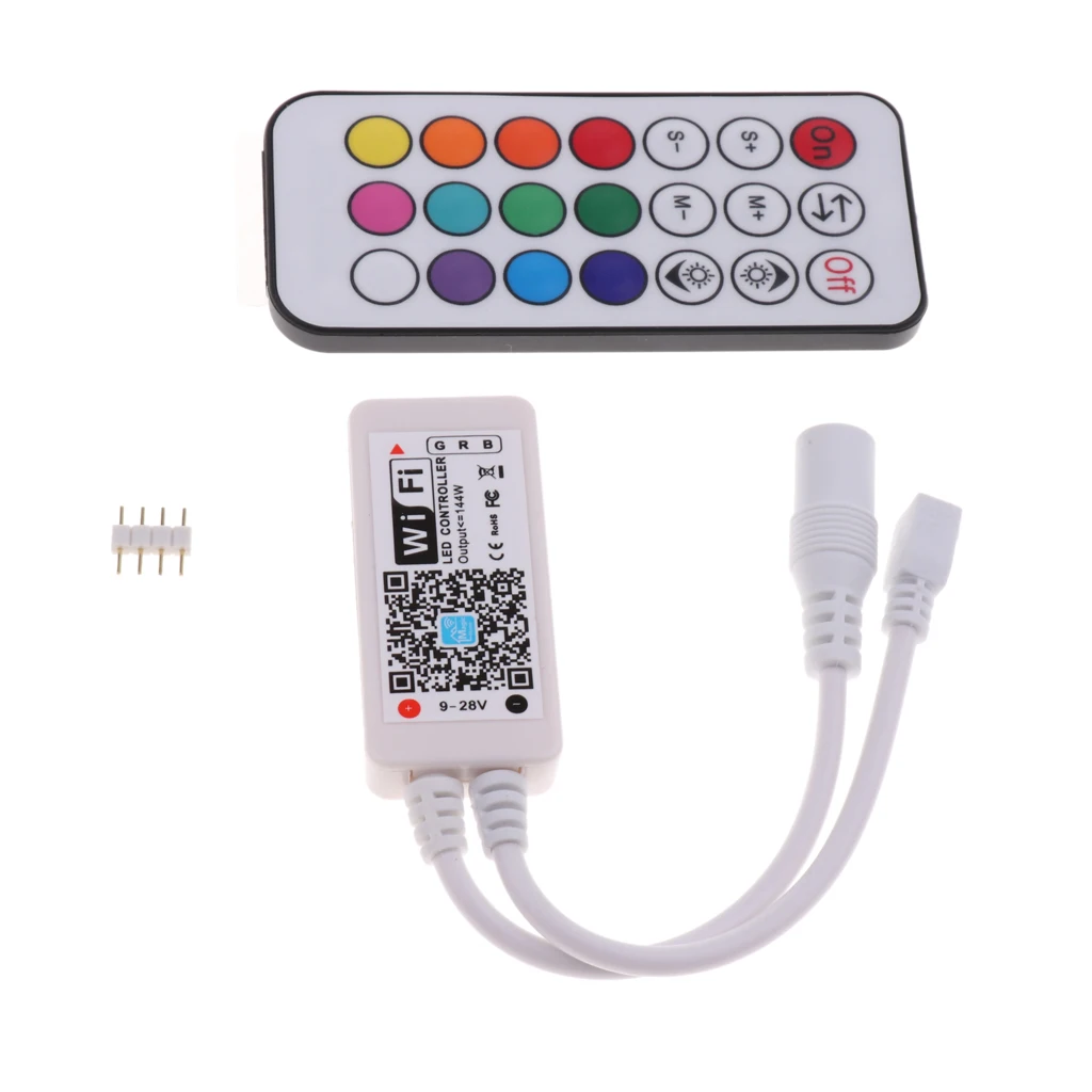 

DC 5-28V 21Key RF Mini Wifi Remote Controller Dimmer For LED Strip Light