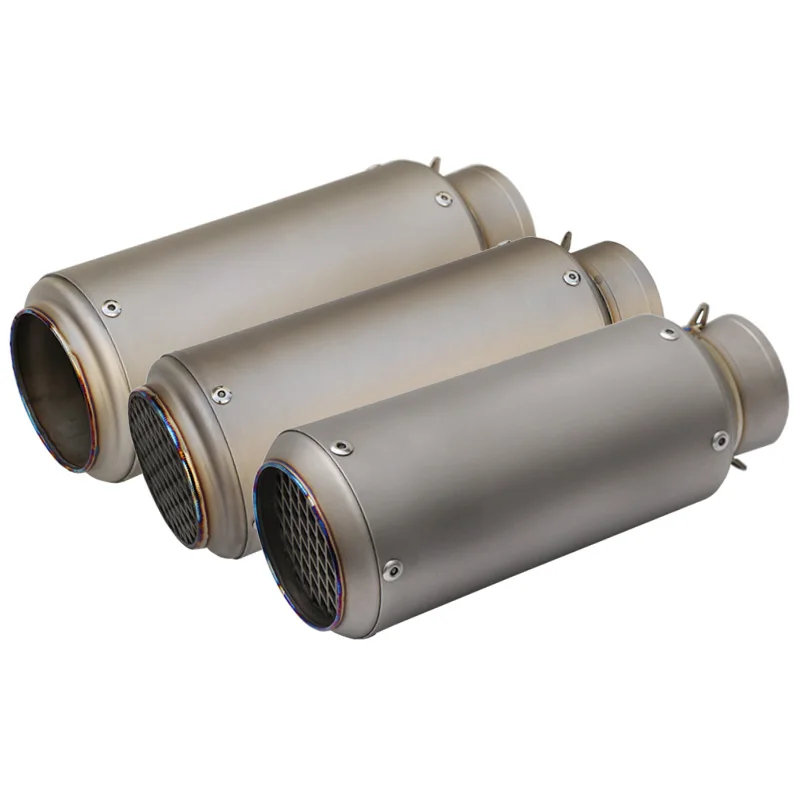 

Titanium Inlet 51mm 61mm 63mm 65mm Customized Motorcycle Exhaust Muffler Pipe Slip On Universal for S1000RR R1 R6 ZX6R ZX10R etc