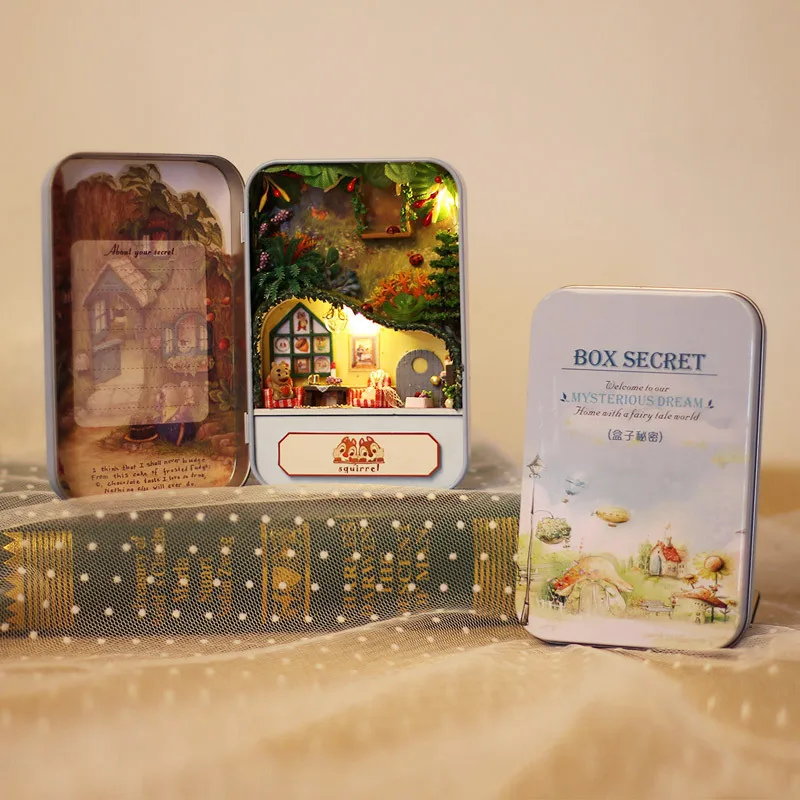 DIY Кукольный дом Box theater деревянная миниатюрная сцена мини мебель кукольный домик