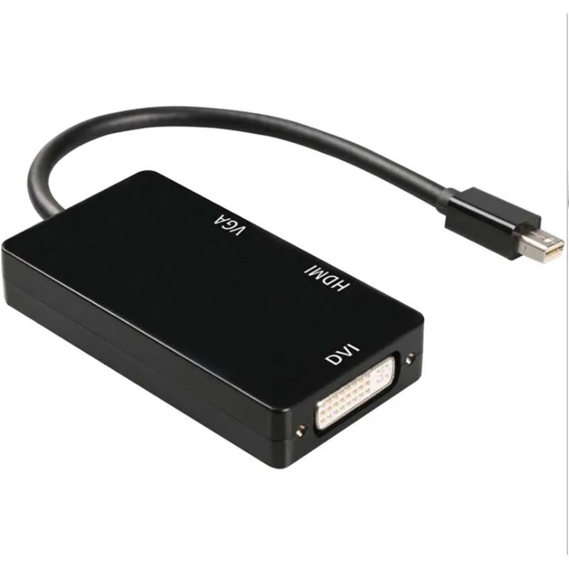 3 в 1 Мини-преобразователь Портов дисплея мини-порт HDMI/VGA/DVI адаптер для Apple Mac Macbook Air