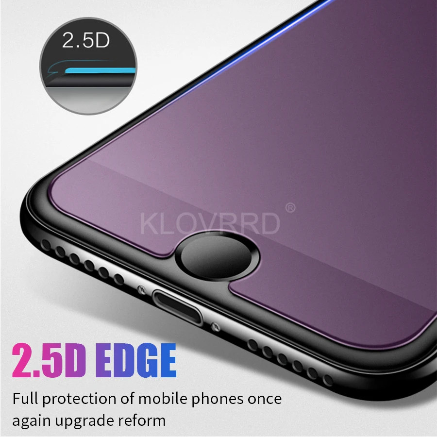 9H анти-синий Ультрафиолетовый матовый экран Защитная пленка для iPhone X XR XS Max