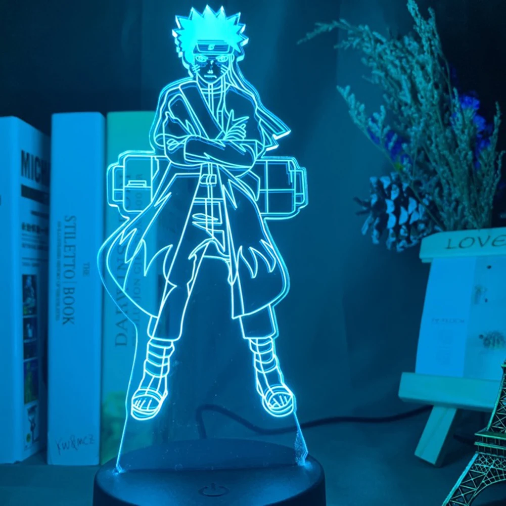 

3D Anime 7 Colors LED Table Lamp Touch Switch Kids Home Bedroom Decorative Night Light Xmas Gift