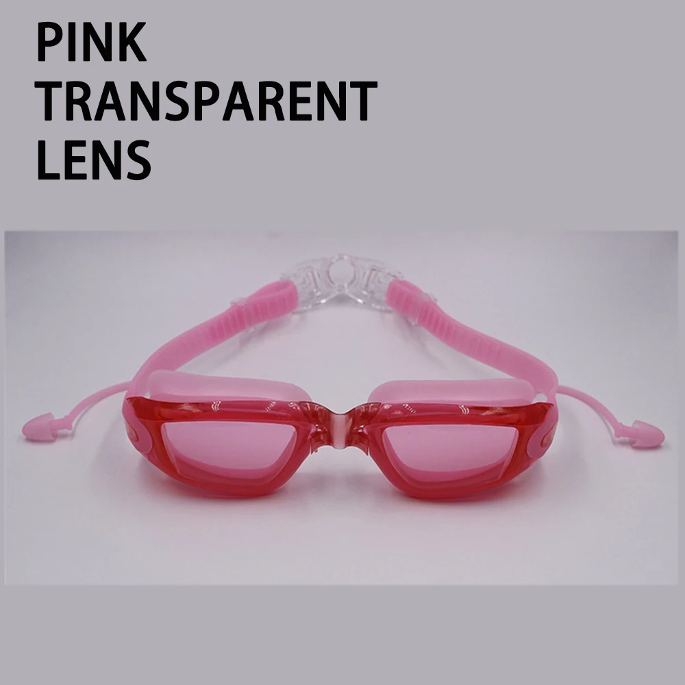 Pink Transparent Профессиональные плавательные очки близорукость Мужчины Женщины Анти-туман водонепроницаемый силиконовый Арена бассейн плавательные очки диоптрий спортивные очки - Цвет: Pink Transparent