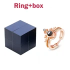 100 языки Я люблю тебя кольца с шкатулкой для ювелирных изделий персонализированный подарок на день Святого Валентина креативное кольцо и волшебный пазл коробка для ювелирных изделий