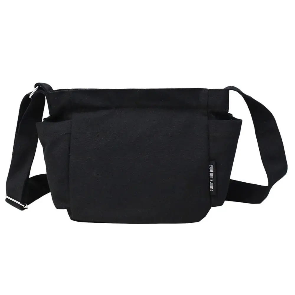 Сумка мессенджер холщовая унисекс многофункциональная простая повседневная