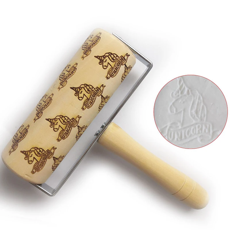 Нажимной стиль Рождество тиснение рулонный штифт печатное Печенье Тесто палка