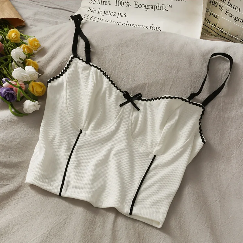 Пикантная популярная эротическая майка Женская винтажная одежда вязаные Croptops