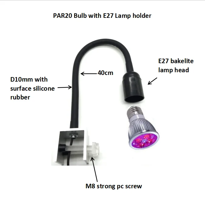 Светодиодная лампа для аквариума E27 мини светодиодная выращивания растений 30