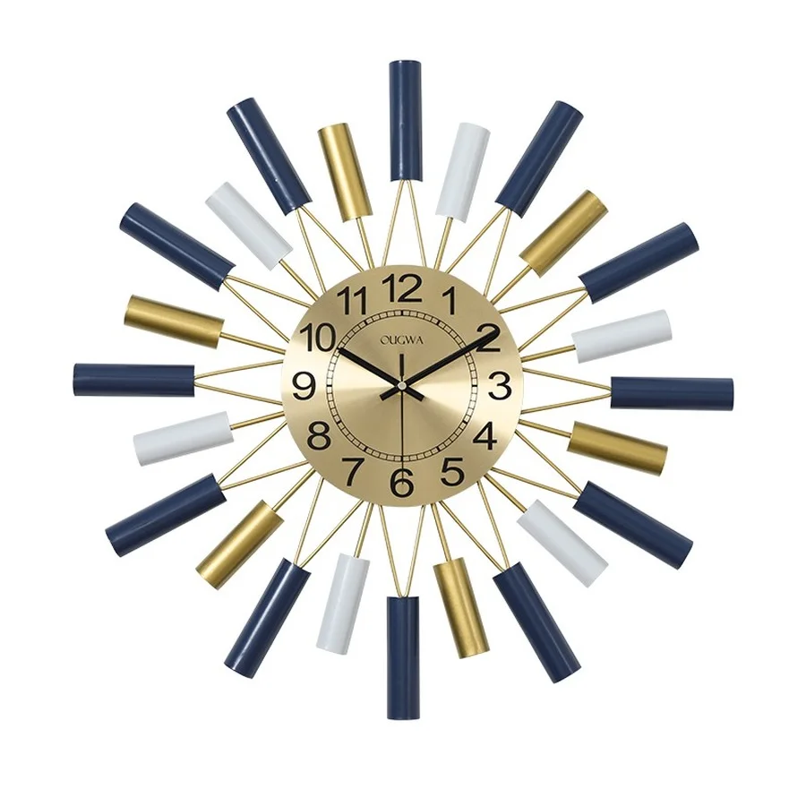 

Искусство декорация настенные часы большой современный дизайн золотой металл Nordic креативные настенные часы гостиная Horloge домашний декор ...