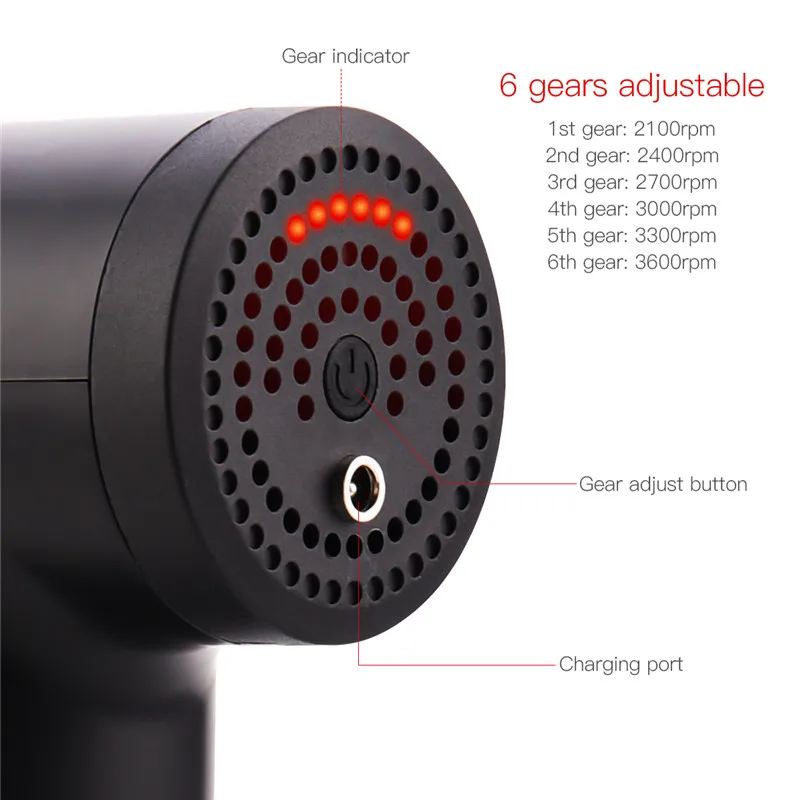

Electric Muscle Massage Fascia Gun Cordless High Frequency Vibration Body Massager Deep Tissue Muscle Stimulator Massage Gun 31