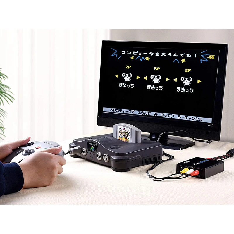 HDMI к RCA AV конвертер коробка адаптер Поддержка 720 P/1080 P для PS4 DVD xbox черный S-VIDEO 3RCA |
