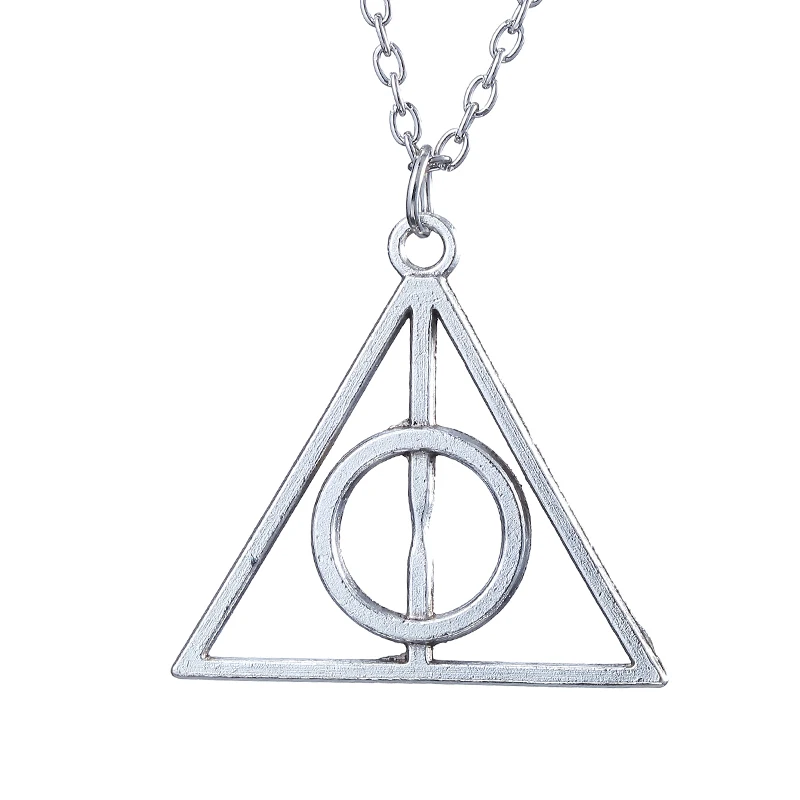 Мужские и женские винтажные ожерелья с подвеской в виде гортера треугольной