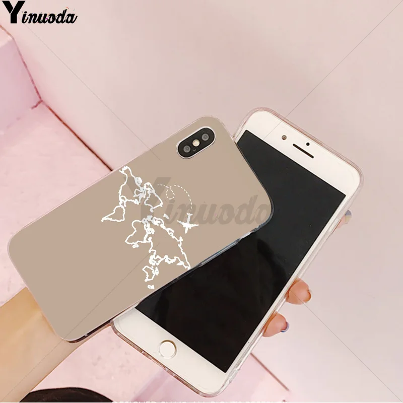 A16 Yinuoda Дорожная карта Ailplane Road sign TPU Мягкий силиконовый чехол для телефона iPhone 8 7 6 6S Plus 5 5S SE XR X XS MAX Coque Shell - Цвет: A16