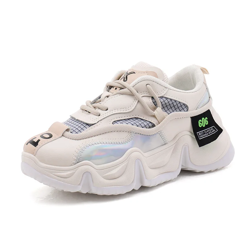 

2020 New Fashion Women Breathable Sneakers Shoes Male Vulcanize Mesh Slip- Flat-Soled Walking Sneakers Casual Lace-up Shoes