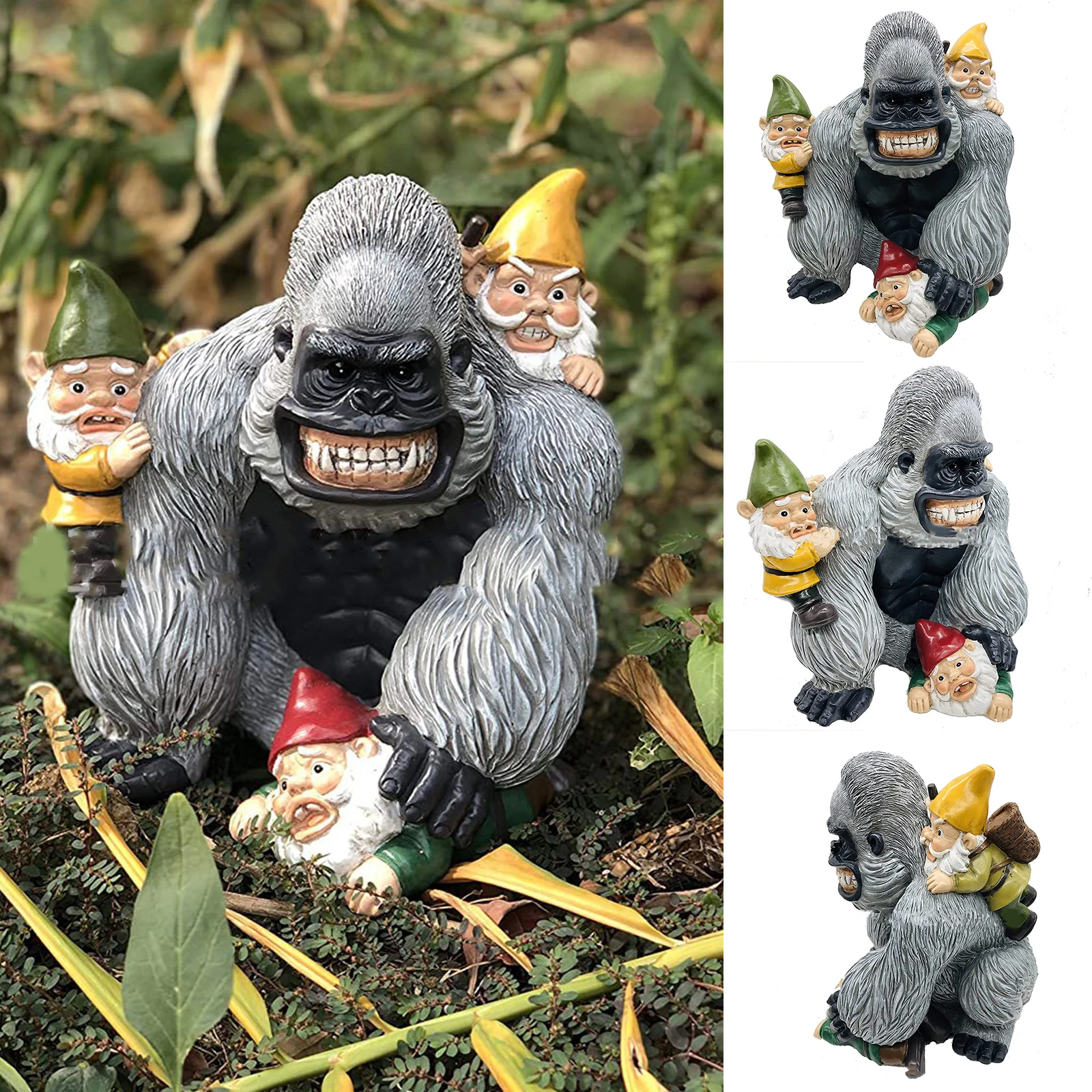 

Simulation Gorilla Statue Resin Crafts Ornaments Garden Decoration Accessories For Courtyard Decor Decoracion Hogar Moderno