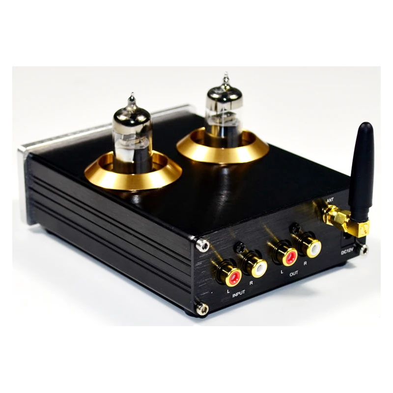 KYYSLB DC 12 В 2A 4,2 5,0 QCC3008 Bluetooth Ламповый усилитель 6J5 тонов ламповый преамп APTX машина с оригинальным NE5532 Op Amp