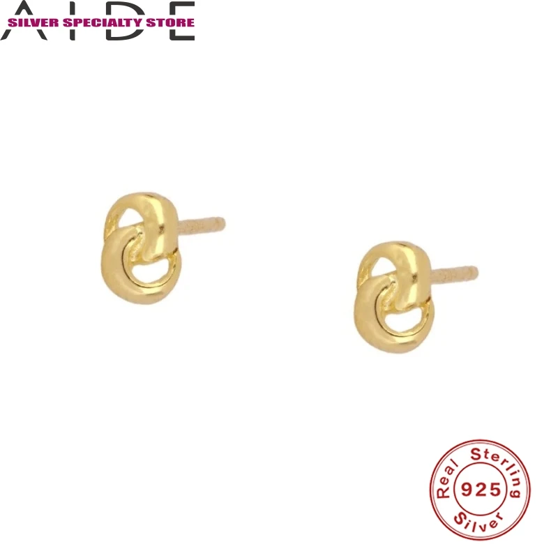 

AIDE Simple Personality Earrings For Women 925 Silver Earrings 2020 Fashionable Stud Earrings Jewelry Pendientes Brincos Aretes