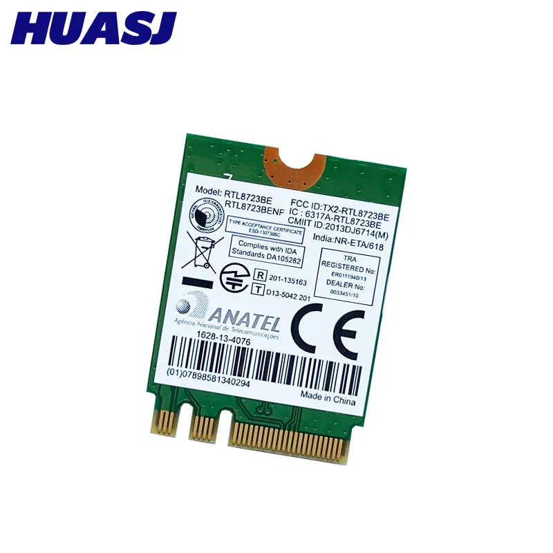 Интерфейс HUASJ RTL8723BE NGFF M.2 для Bluetooth 4 0 ноутбука DELL Acer Samsung беспроводная карта |