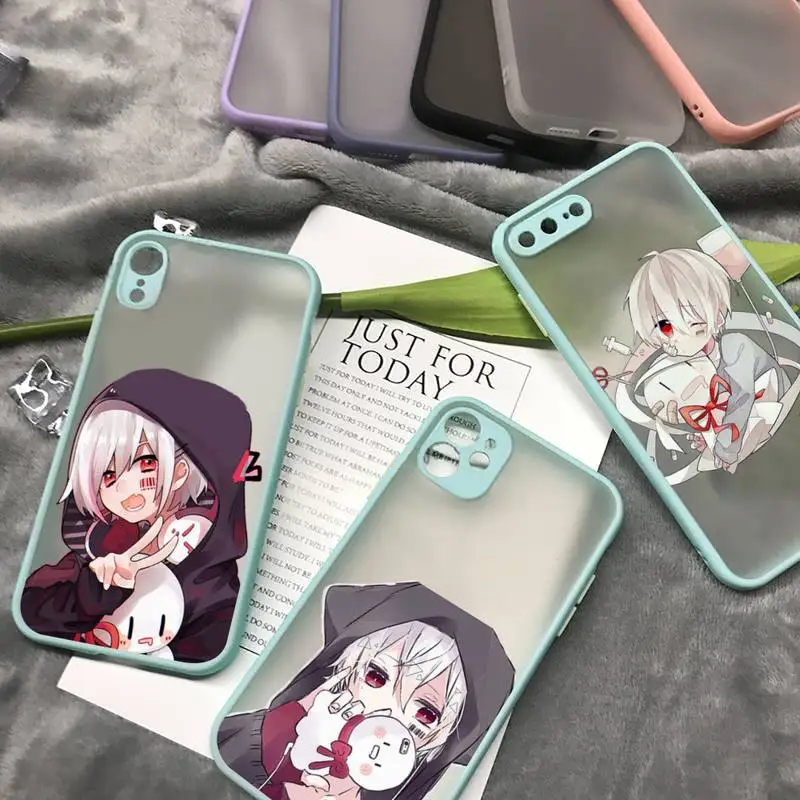 

mafumafu anime cute Phone Case matte transparent For iphone 7 8 11 12 plus mini x xs xr pro max cover