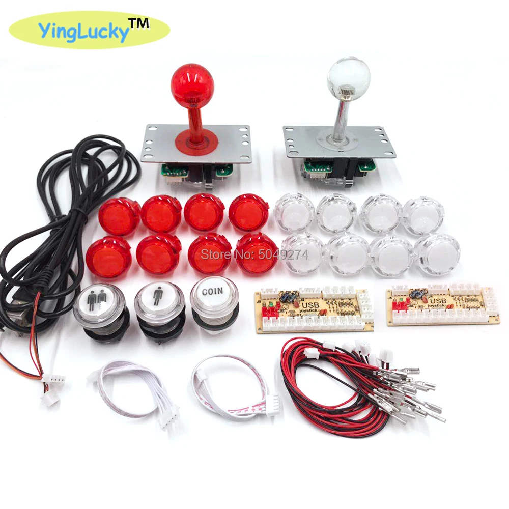 Yinglucky Нулевая задержка аркадные джойстики DIY Kit USB энкодер для ПК Джойстик Sanwa