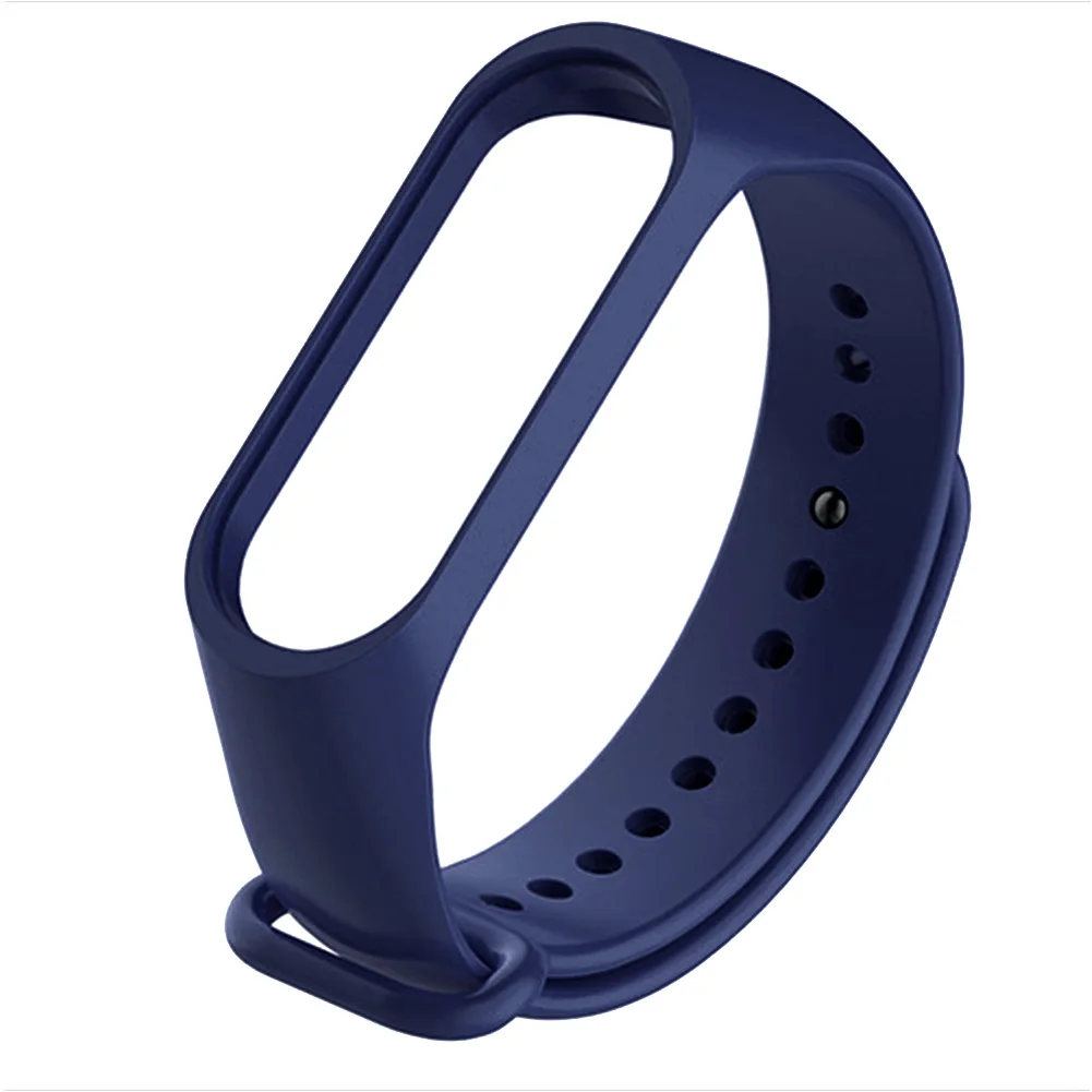 Ремешок сменный спортивный для Xiaomi MI Band 3 4 мягкий силиконовый браслет |