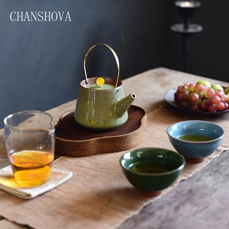 Китайский фарфоровый чайник CHANSHOVA 230 мл Традиционный китайский Ретро Медный
