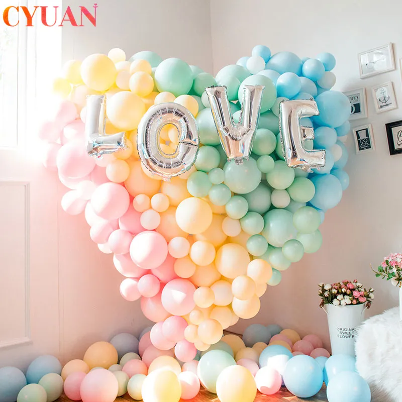 100 шт 12 дюймов украшения на день рождения воздушные шары Макарон конфеты для