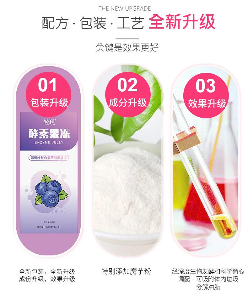 Ферменты желе пробиотики неферментный порошок смесь черники фермент для фруктов