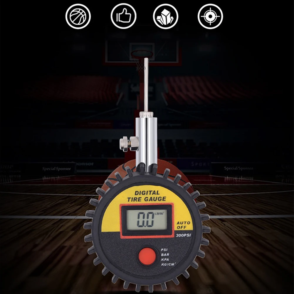 Digital Display Mini Basketball Accurate Tool Football Measure Ball Barometer Manual Pressure Gauge Sports Accessories Pointer