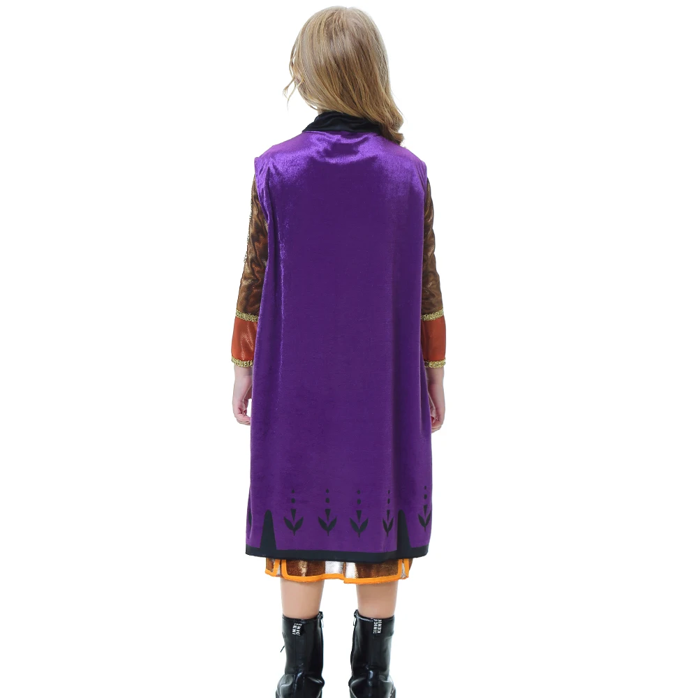 New Snow Queen Anna Elsa Dress Summer Princess Baby Girl Halloween Cosplay Costume Kids Birthday Party Vestidos Menina Set | Тематическая