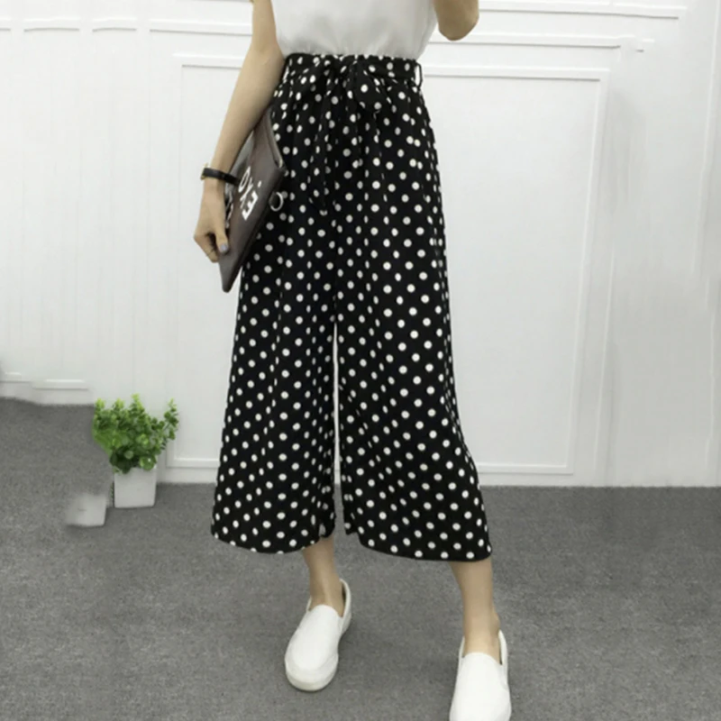 

Women Casual Loose Wide Leg Striped Pant Womens Elegant Fashion Trousers Female Pure Color Females New Palazzo Pants