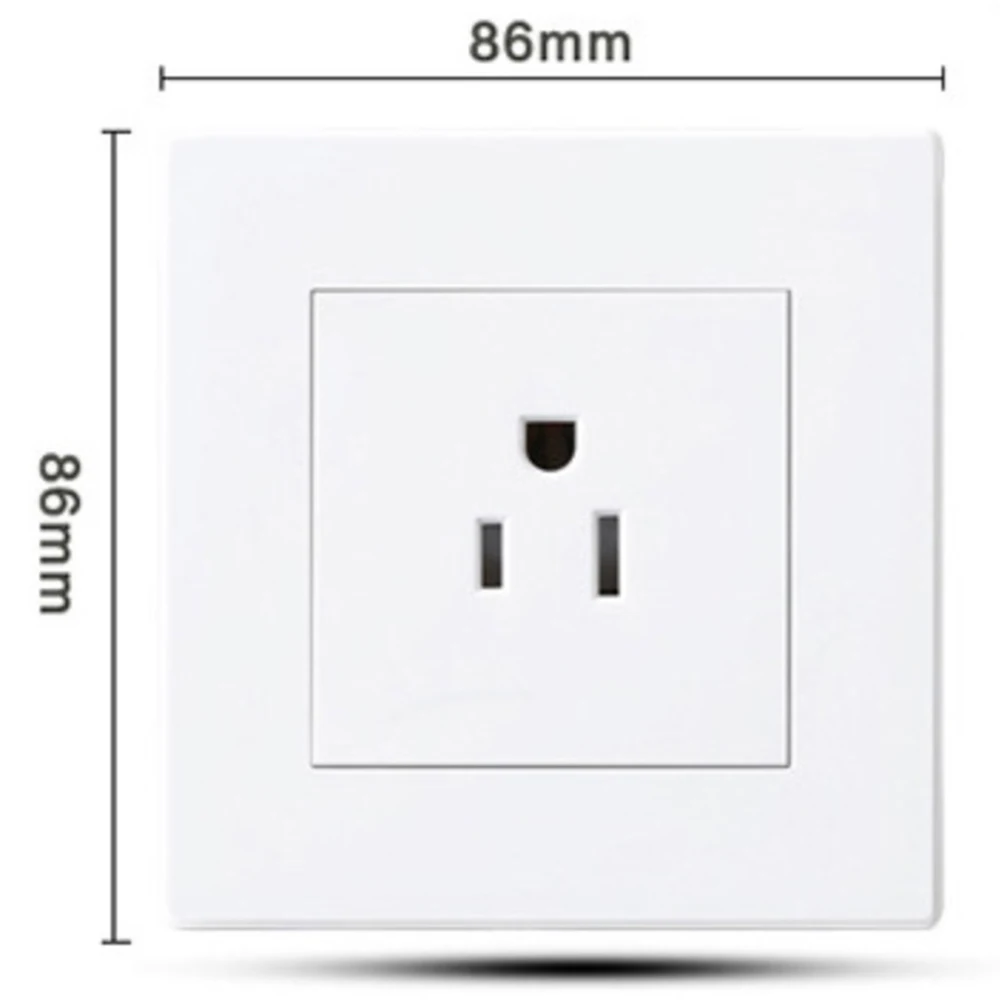 Высокое качество 86 Тип ПК Панель 110В 250В США настенная розетка питания 5 15R