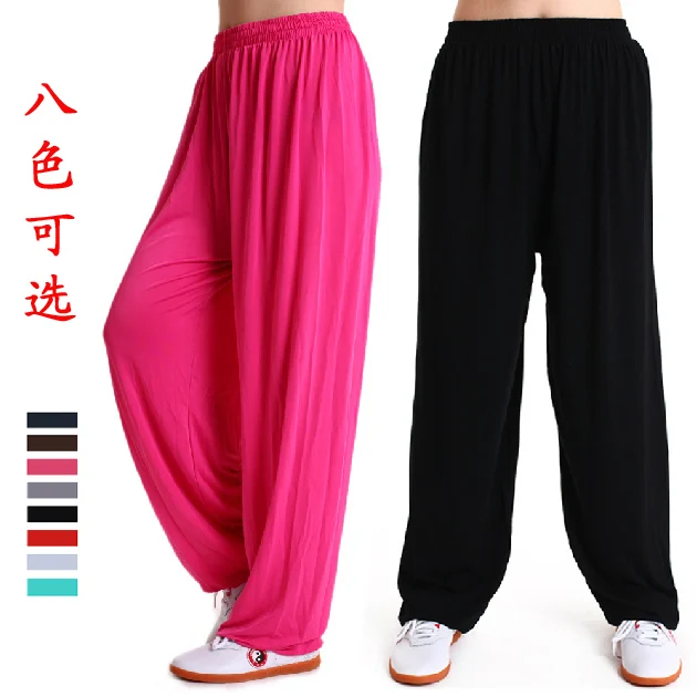 

Tai Ji Pants Martial Arts Practice Pants Men's and Women's Bloomers Yoga Pants Sports Pants Stretch Tai Chi Clothing Trousers