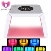 foldable 7 colors led pdt lighting color therapy ffacial beauty machine photon light face therapy machine home use facial spa