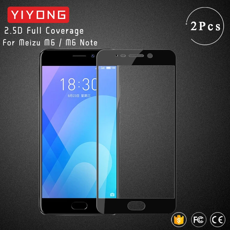 YIYONG полное покрытие экрана стекло для Meizu M6 Note 6 закаленное M6s M6t Защита Note6