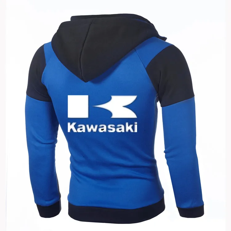 Толстовки Кавасаки Высококачественная Толстовка Повседневная куртка двойная