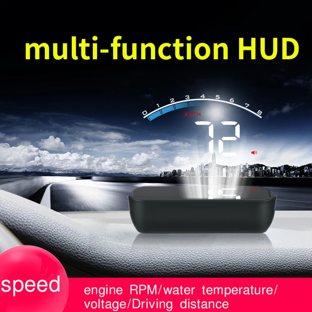 KKMOON Универсальный 5 дюймовый дисплей HUD для головы ODB II GPS Спидометр превышение