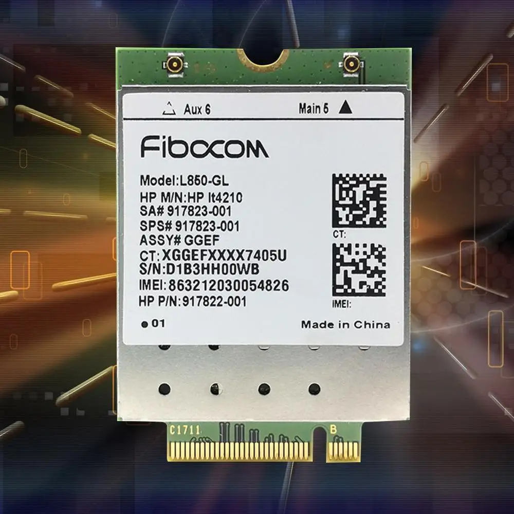 

4G wireless card For Fibocom L850-GL LT4210 M.2 LTE-FDD/LTE-TDD/WCDMA probook 440 G5 450 917823-001for 430 SPS cat module H A1Z1