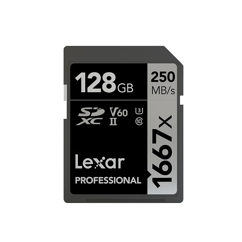 Оригинальный флэш накопитель Lexar карта памяти sd 128 ГБ V60 UHS II U3 бесплатная доставка