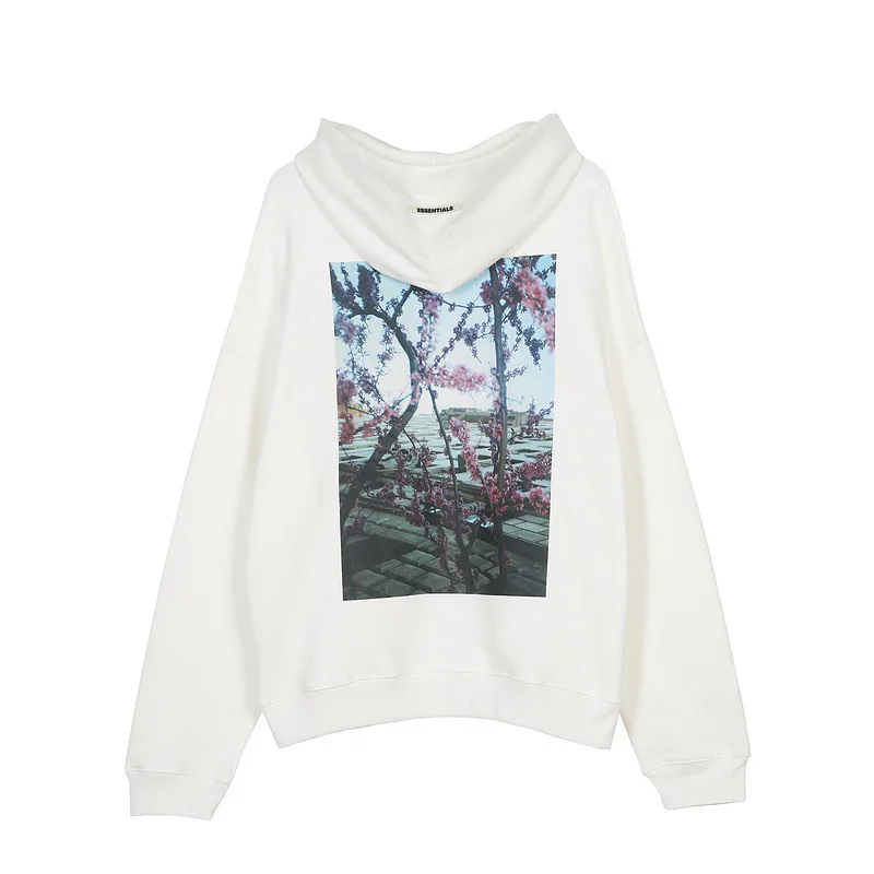 

Autumn and winter 2021 fog flower photo printing couple's hooded long sleeve Hooded Sweater