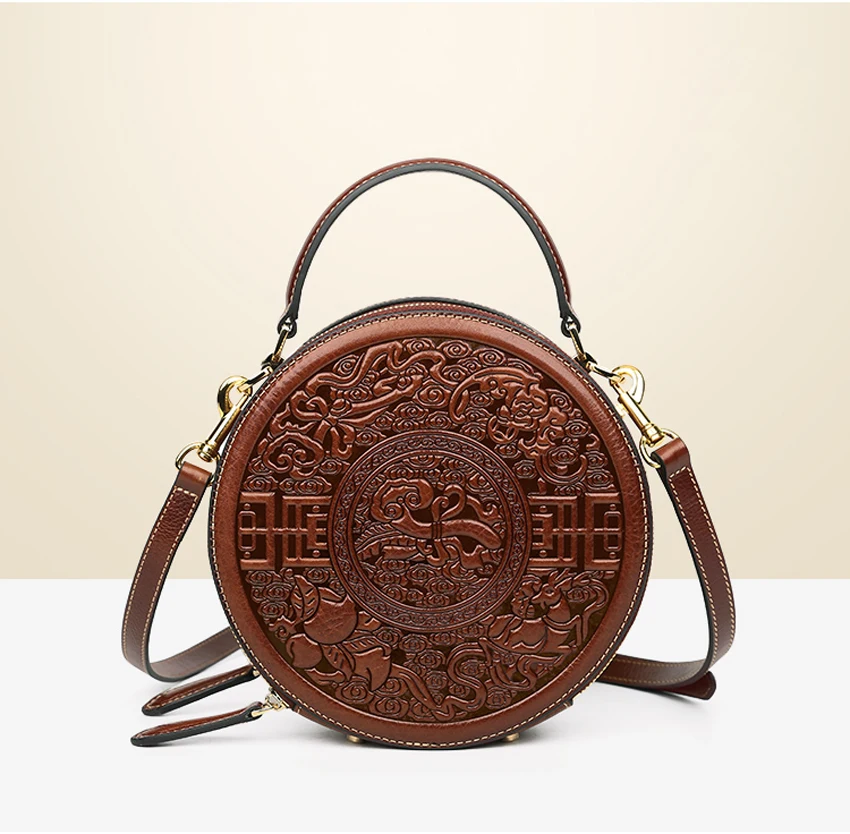 SUWERER Women Genuine Leather bag fashion cowhide Embossed bag luxury handbags women bags designer famous brand women bags