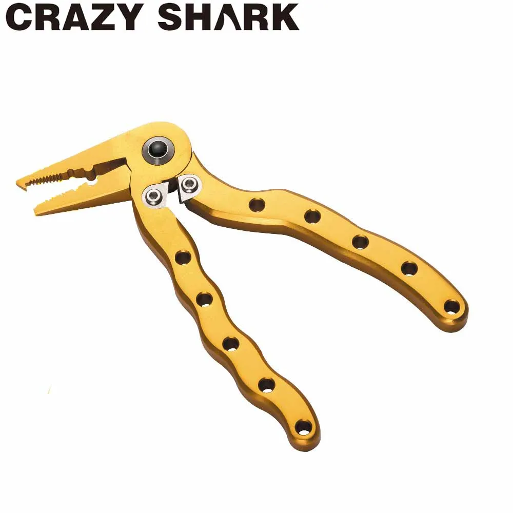 CrazyShark мини рыболовные плоскогубцы из алюминиевого сплава инструменты для