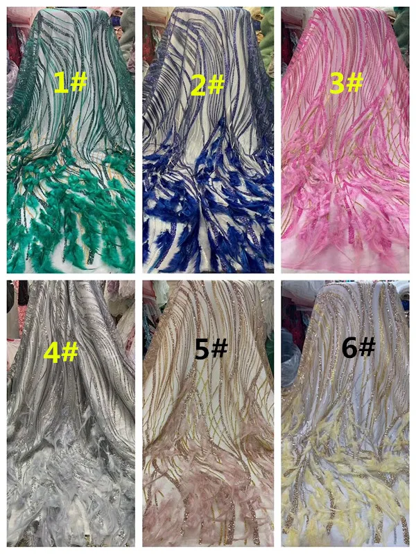 

top selling Nigerian Lace Fabric with glued glitter african Lace Fabric SYJ-123613 with glitter