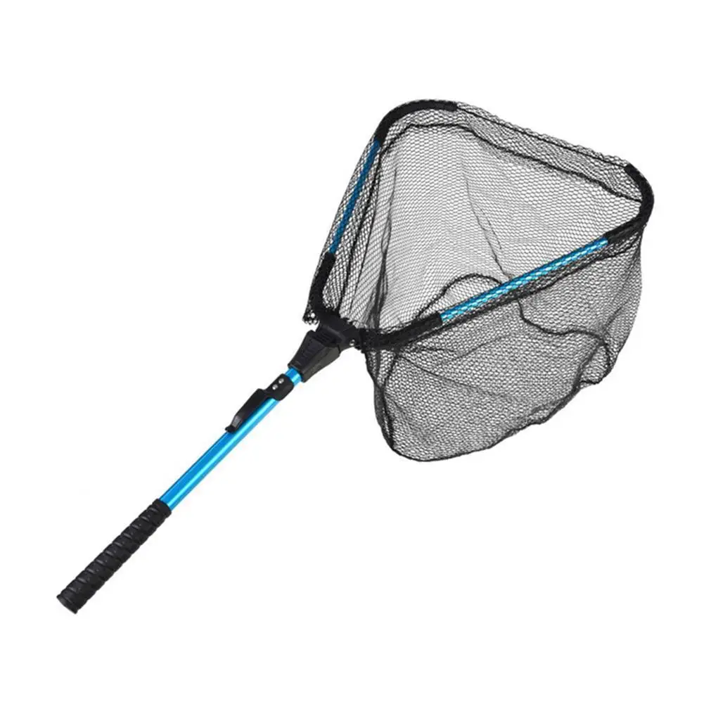 

Fishing Tackle Fishing Net Landing Folding Net With Pole Collapsible For Ponds Bird Fish Catch Release Nylon Fishing Net