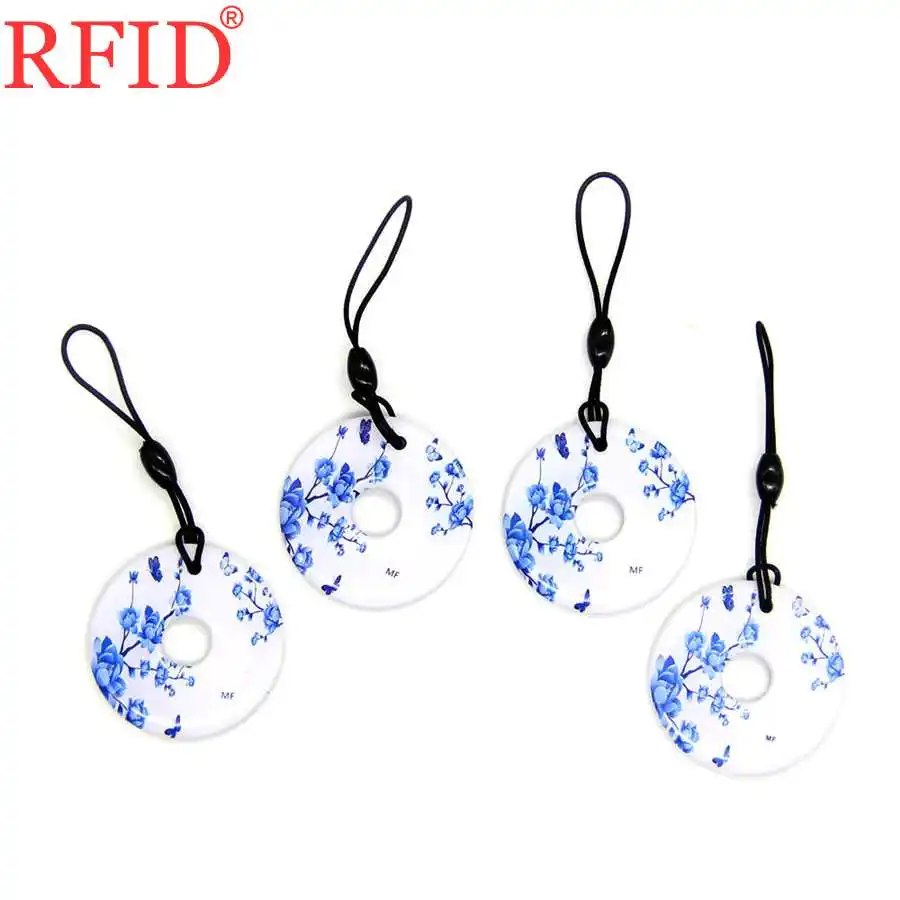 UID S50 1K 13 56 МГц сменный перезаписываемый NFC значок цепочки для ключей бирки RFID