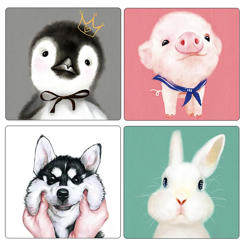 Игровой коврик для мыши с животными большой геймерский кроликом свиньей