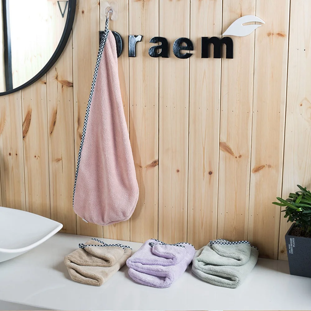 Новая быстросохнущая шапка для волос из бархата кораллового цвета мягкое